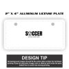 2" X 4" Aluminum License Plate  Thumbnail