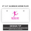 2" X 4" Aluminum License Plate  Thumbnail