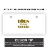 2" X 4" Aluminum License Plate  Thumbnail