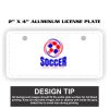 2" X 4" Aluminum License Plate  Thumbnail