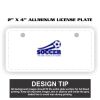2" X 4" Aluminum License Plate  Thumbnail