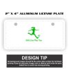 2" X 4" Aluminum License Plate  Thumbnail