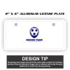2" X 4" Aluminum License Plate  Thumbnail