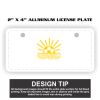 2" X 4" Aluminum License Plate  Thumbnail