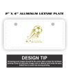 2" X 4" Aluminum License Plate  Thumbnail