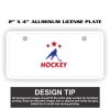 2" X 4" Aluminum License Plate  Thumbnail