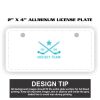 2" X 4" Aluminum License Plate  Thumbnail