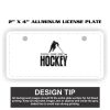 2" X 4" Aluminum License Plate  Thumbnail