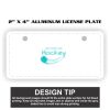 2" X 4" Aluminum License Plate  Thumbnail