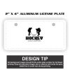 2" X 4" Aluminum License Plate  Thumbnail