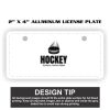 2" X 4" Aluminum License Plate  Thumbnail