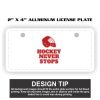 2" X 4" Aluminum License Plate  Thumbnail