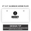 2" X 4" Aluminum License Plate  Thumbnail