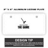 2" X 4" Aluminum License Plate  Thumbnail