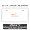 2" X 4" Aluminum License Plate  Thumbnail