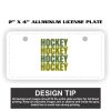 2" X 4" Aluminum License Plate  Thumbnail