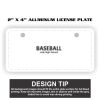 2" X 4" Aluminum License Plate  Thumbnail