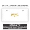 2" X 4" Aluminum License Plate  Thumbnail