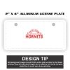 2" X 4" Aluminum License Plate  Thumbnail