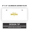 2" X 4" Aluminum License Plate  Thumbnail
