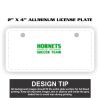 2" X 4" Aluminum License Plate  Thumbnail
