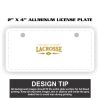 2" X 4" Aluminum License Plate  Thumbnail