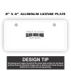 2" X 4" Aluminum License Plate  Thumbnail