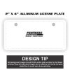2" X 4" Aluminum License Plate  Thumbnail