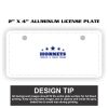 2" X 4" Aluminum License Plate  Thumbnail
