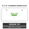 2" X 4" Aluminum License Plate  Thumbnail