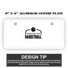 2" X 4" Aluminum License Plate  Thumbnail
