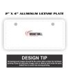 2" X 4" Aluminum License Plate  Thumbnail