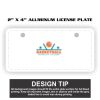 2" X 4" Aluminum License Plate  Thumbnail