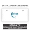 2" X 4" Aluminum License Plate  Thumbnail