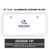 2" X 4" Aluminum License Plate  Thumbnail