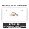 2" X 4" Aluminum License Plate  Thumbnail