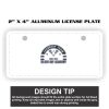 2" X 4" Aluminum License Plate  Thumbnail