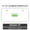 2" X 4" Aluminum License Plate  Thumbnail