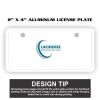 2" X 4" Aluminum License Plate  Thumbnail