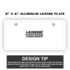2" X 4" Aluminum License Plate  Thumbnail