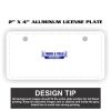 2" X 4" Aluminum License Plate  Thumbnail