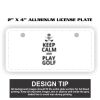 2" X 4" Aluminum License Plate  Thumbnail