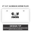 2" X 4" Aluminum License Plate  Thumbnail