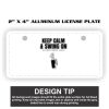 2" X 4" Aluminum License Plate  Thumbnail