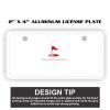 2" X 4" Aluminum License Plate  Thumbnail