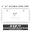 2" X 4" Aluminum License Plate  Thumbnail