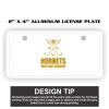 2" X 4" Aluminum License Plate  Thumbnail