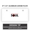 2" X 4" Aluminum License Plate  Thumbnail