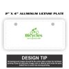 2" X 4" Aluminum License Plate  Thumbnail