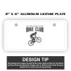 2" X 4" Aluminum License Plate  Thumbnail